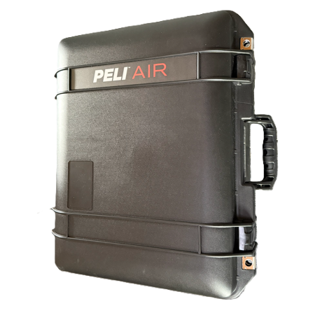 Transportabel dataopsamling peli air kuffert lukket